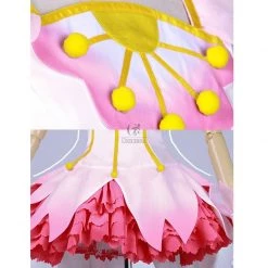 Cardcaptor Sakura Sakura Kinomoto Clear Card Pink Dress Cosplay Costumes -Anime Costumes store online 1 512