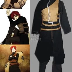 Naruto Gaara Cosplay Costumes Comic Version Hardcover Black 2th Generation