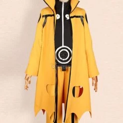 Yellow Suits Naruto Uzumaki Six fairy Nine Second-generation For Male And Female