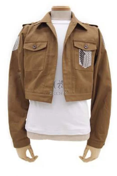 Attack on Titan The Recon Corps Wings of Freedom Boy's Jaket Cosplay Costume 1 Attack on Titan The Recon Corps Wings of Freedom Boy's Jaket Cosplay Costume