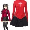 Fate Stay Night Ice Queen Rin Tosaka Dress Cosplay Costume