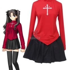 Fate Stay Night Ice Queen Rin Tosaka Dress Cosplay Costume