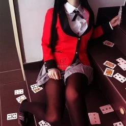 Kakegurui Yumeko Jabami Uniform Cosplay Costumes 12 Kakegurui Yumeko Jabami Uniform Cosplay Costumes -Anime Costumes store online 22333