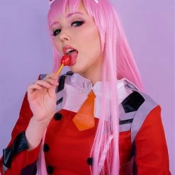 DARLING in the FRANXX Anime Cosplay Costumes 02 Zero Two Women Costume Full Sets -Anime Costumes store online 22 17