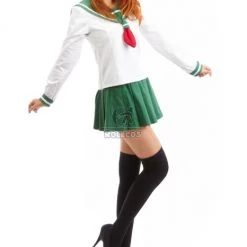 InuYasha Higurashi Kagome Winter School Uniform Cosplay Costume 7 InuYasha Higurashi Kagome Winter School Uniform Cosplay Costume -Anime Costumes store online 2 130 1