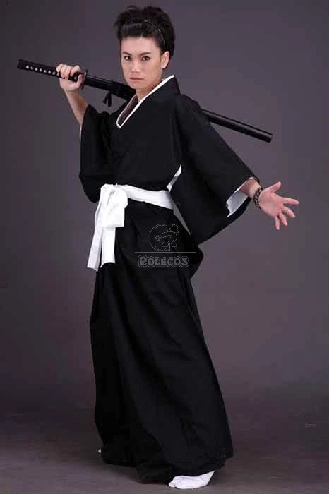 Bleach Soul Reaper Kimono Uniform Cosplay Costumes 2 Bleach Soul Reaper Kimono Uniform Cosplay Costumes - Image 2