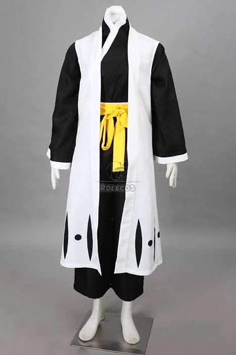 Bleach Gotei Thirteen Soi Fon Captain of the 2nd Division Soul Reaper Kimono Cosplay Costumes 2 Bleach Gotei Thirteen Soi Fon Captain of the 2nd Division Soul Reaper Kimono Cosplay Costumes - Image 2