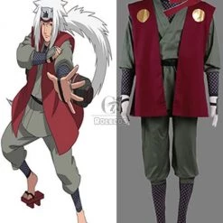 Naruto Jiraiya Man's Cosplay Costumes Somplete Set
