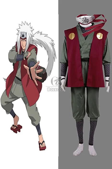 Naruto Jiraiya Man's Cosplay Costumes Somplete Set 1 Naruto Jiraiya Man's Cosplay Costumes Somplete Set