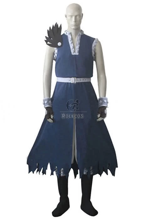 Fairy Tail Dragon Slayer Gajeel Redfox Cosplay Costume 2 Fairy Tail Dragon Slayer Gajeel Redfox Cosplay Costume - Image 2