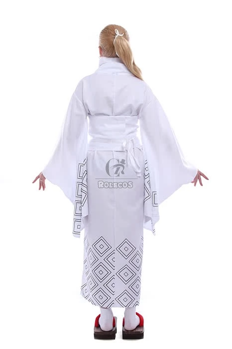 Nurarihyon no Mago Anime Cosplay Costumes White Printed Kimonos 4 Nurarihyon no Mago Anime Cosplay Costumes White Printed Kimonos - Image 4