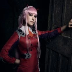 DARLING in the FRANXX Anime Cosplay Costumes 02 Zero Two Women Costume Full Sets -Anime Costumes store online 33 11