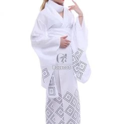Nurarihyon no Mago Anime Cosplay Costumes White Printed Kimonos 11 Nurarihyon no Mago Anime Cosplay Costumes White Printed Kimonos -Anime Costumes store online 33 1 3