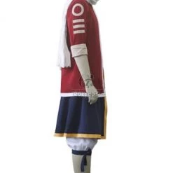 Fairy Tail Natsu Dragneel Cosplay Costume Deep Red Coat -Anime Costumes store online 3 122 1