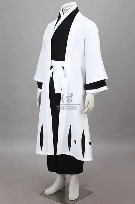 Bleach Gotei Thirteen Sōsuke Aizen Captain of the 5th Division Soul Reaper Kimono Cosplay Costumes 3 Bleach Gotei Thirteen Sōsuke Aizen Captain of the 5th Division Soul Reaper Kimono Cosplay Costumes - Image 3