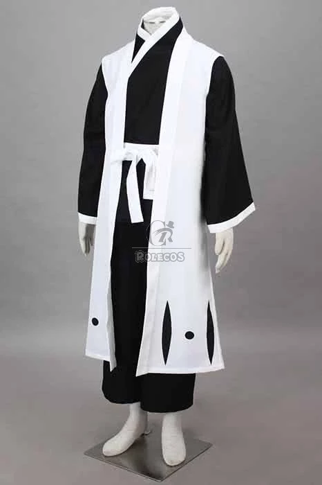Bleach Gotei Thirteen Gin Ichimaru Captain of the 3rd Division Soul Reaper Kimono Cosplay Costumes 3 Bleach Gotei Thirteen Gin Ichimaru Captain of the 3rd Division Soul Reaper Kimono Cosplay Costumes - Image 3