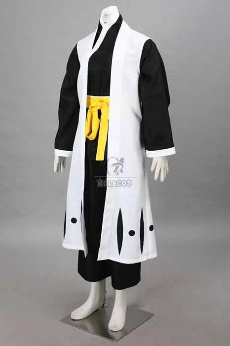 Bleach Gotei Thirteen Soi Fon Captain of the 2nd Division Soul Reaper Kimono Cosplay Costumes 3 Bleach Gotei Thirteen Soi Fon Captain of the 2nd Division Soul Reaper Kimono Cosplay Costumes - Image 3