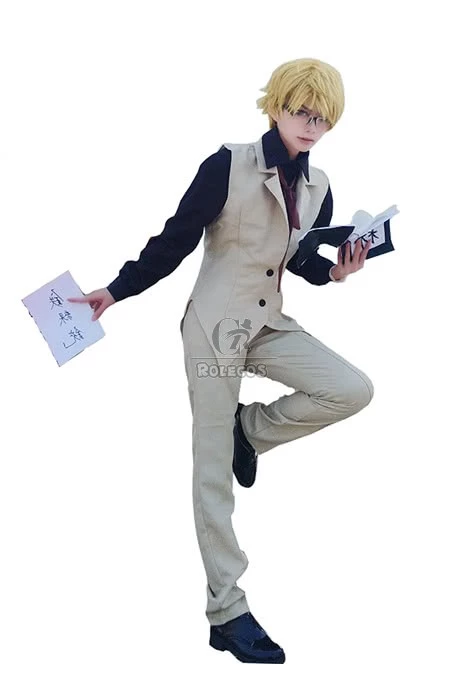 Bungou Stray Dogs Doppo Kunikida Whole Suit Cosplay Costumes 16 Bungou Stray Dogs Doppo Kunikida Whole Suit Cosplay Costumes - Image 16