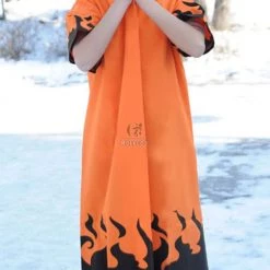 Anime Naruto 6th Hokage Cosplay Costumes Outfit Uzumaki Naruto Cloak -Anime Costumes store online 3 6