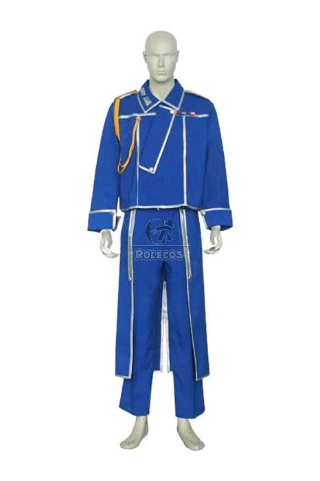 Anime FullMetal Alchemist Roy Mustang Military Cosplay Costumes 2 Anime FullMetal Alchemist Roy Mustang Military Cosplay Costumes - Image 2
