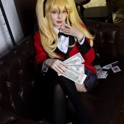 45cm Kakegurui Saotome Meari Synthetic Yellow Cosplay Wigs 15 45cm Kakegurui Saotome Meari Synthetic Yellow Cosplay Wigs -Anime Costumes store online 45cm kakegurui saotome meari synthetic yellow cosplay wigs 1 1