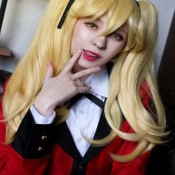 45cm Kakegurui Saotome Meari Synthetic Yellow Cosplay Wigs 13 45cm Kakegurui Saotome Meari Synthetic Yellow Cosplay Wigs -Anime Costumes store online 45cm kakegurui saotome meari synthetic yellow cosplay wigs 2 1