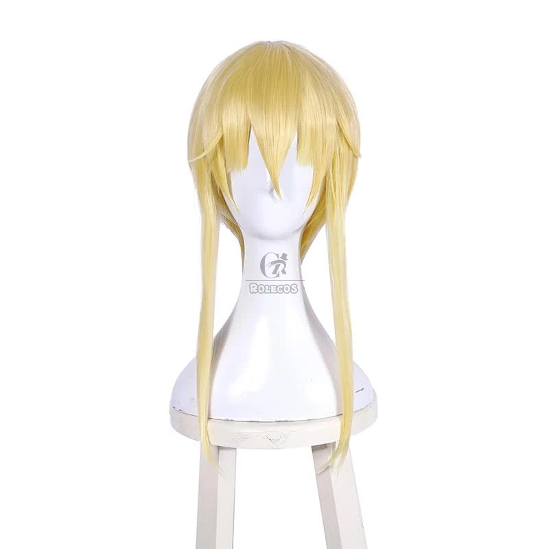 45cm Kakegurui Saotome Meari Synthetic Yellow Cosplay Wigs 8 45cm Kakegurui Saotome Meari Synthetic Yellow Cosplay Wigs - Image 8