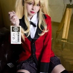 45cm Kakegurui Saotome Meari Synthetic Yellow Cosplay Wigs 14 45cm Kakegurui Saotome Meari Synthetic Yellow Cosplay Wigs -Anime Costumes store online 45cm kakegurui saotome meari synthetic yellow cosplay wigs 4 1