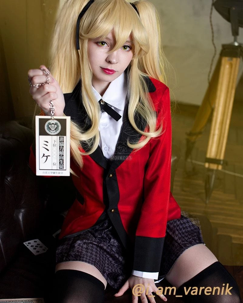 45cm Kakegurui Saotome Meari Synthetic Yellow Cosplay Wigs 4 45cm Kakegurui Saotome Meari Synthetic Yellow Cosplay Wigs - Image 4