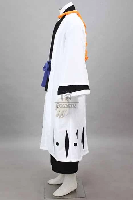 Bleach Gotei Thirteen Kaname Tōsen Captain of the 9th Division Soul Reaper Kimono Cosplay Costumes 4 Bleach Gotei Thirteen Kaname Tōsen Captain of the 9th Division Soul Reaper Kimono Cosplay Costumes - Image 4
