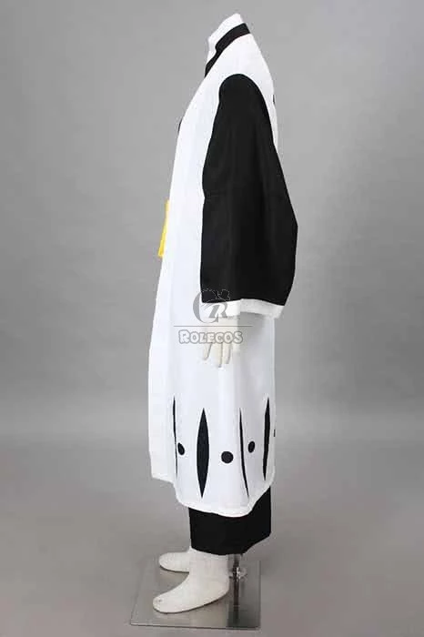 Bleach Gotei Thirteen Soi Fon Captain of the 2nd Division Soul Reaper Kimono Cosplay Costumes 4 Bleach Gotei Thirteen Soi Fon Captain of the 2nd Division Soul Reaper Kimono Cosplay Costumes - Image 4
