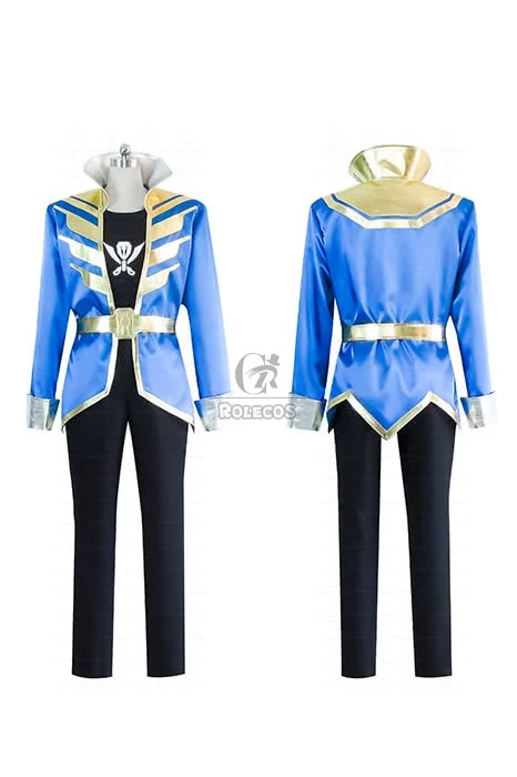 Kaizoku Sentai Gokaiger Blue Cosplay Costume 1 Kaizoku Sentai Gokaiger Blue Cosplay Costume