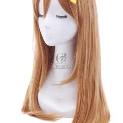 Love Live!Sunshine!! Kunikida Hanamaru Anime Cosplay Wigs Medium Long Blond Hair -Anime Costumes store online 4 327
