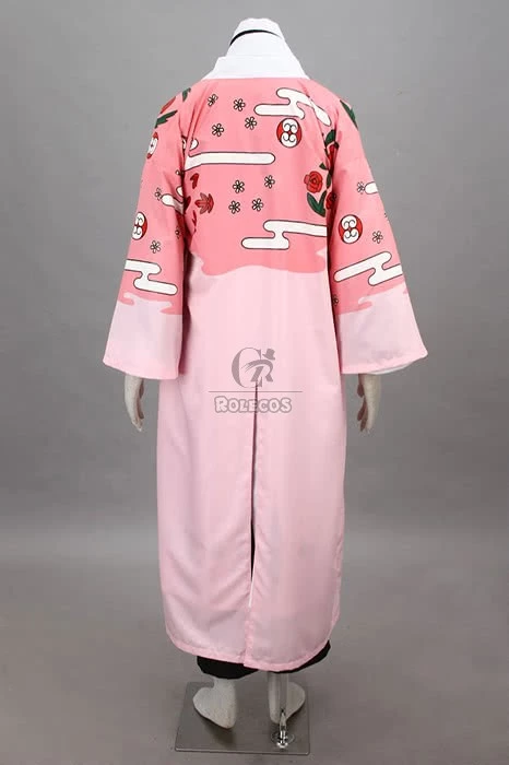 Bleach Gotei Thirteen Shunsui Kyōraku Captain of the 8th Division Soul Reaper Kimono Cosplay Costumes 5 Bleach Gotei Thirteen Shunsui Kyōraku Captain of the 8th Division Soul Reaper Kimono Cosplay Costumes - Image 5