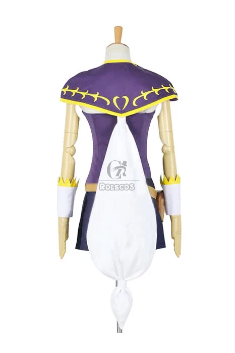 Anime Fairy Tail Lucy Heartphilia Purple Battle Suit Cosplay Costume 3 Anime Fairy Tail Lucy Heartphilia Purple Battle Suit Cosplay Costume - Image 3