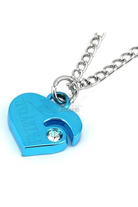 Fairy Tail Couple Heart Logo Necklace Pendant Amulet Talisman Charm Cosplay Prop 5 Fairy Tail Couple Heart Logo Necklace Pendant Amulet Talisman Charm Cosplay Prop - Image 5