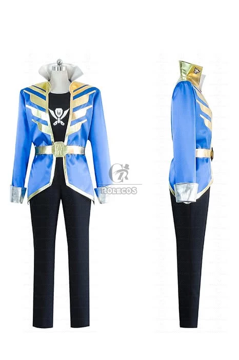 Kaizoku Sentai Gokaiger Blue Cosplay Costume 2 Kaizoku Sentai Gokaiger Blue Cosplay Costume - Image 2