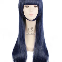 Anime Naruto Hinata Hyuga Ink Mixed Blue Bang Cosplay Wigs -Anime Costumes store online 60cm bobo bang shione togawa long straight blue black cosplay wig 2 1