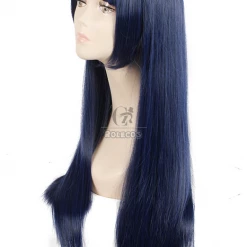 Anime Naruto Hinata Hyuga Ink Mixed Blue Bang Cosplay Wigs -Anime Costumes store online 60cm bobo bang shione togawa long straight blue black cosplay wig 3 1