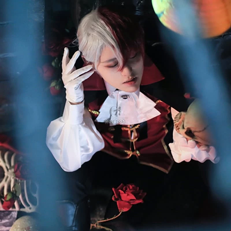 BNHA MHA Shōto Todoroki Anime Halloween Vampire Cosplay Costume 2 BNHA MHA Shōto Todoroki Anime Halloween Vampire Cosplay Costume - Image 2