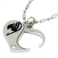 Fairy Tail Couple Heart Logo Necklace Pendant Amulet Talisman Charm Cosplay Prop 10 Fairy Tail Couple Heart Logo Necklace Pendant Amulet Talisman Charm Cosplay Prop -Anime Costumes store online 6 93 1