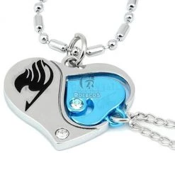 Fairy Tail Couple Heart Logo Necklace Pendant Amulet Talisman Charm Cosplay Prop 9 Fairy Tail Couple Heart Logo Necklace Pendant Amulet Talisman Charm Cosplay Prop -Anime Costumes store online 7 51 2