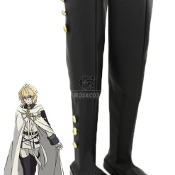 Anime Seraph of the end Mikaela Hyakuya Cosplay Shoes Customized Long Boots