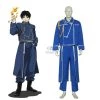 Anime FullMetal Alchemist Roy Mustang Military Cosplay Costumes