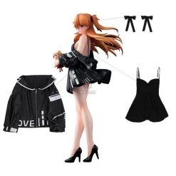 ASS Studio Asuka Black Dress Cosplay Costume -Anime Costumes store online ass studio eva asuka cosplay costume19