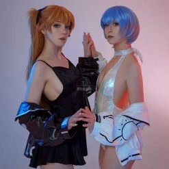 ASS Studio Asuka Black Dress Cosplay Costume -Anime Costumes store online ass studio eva ayanami rei cosplay costume02 1