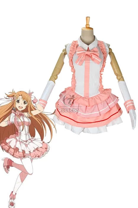 Sword Art Online Asuna Yuuki Cosplay Costume Female Dress 1 Sword Art Online Asuna Yuuki Cosplay Costume Female Dress
