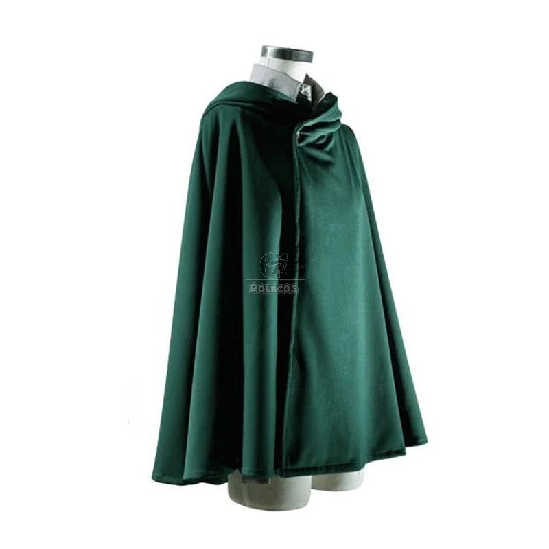 Attack On Titan Levi The Recon Corps Wings of Freedom Cloak Cosplay Costume - Image 3