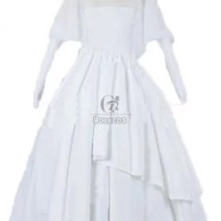 Attack On Titan Mikasa Cosplay Costume White Wedding -Anime Costumes store online attack on titan mikasa cosplay costume white wedding 1