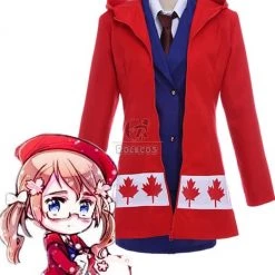 Axis Powers Hetalia APH Canada Cosplay Costume